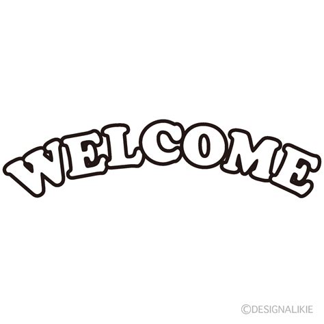 welcome clipart black and white